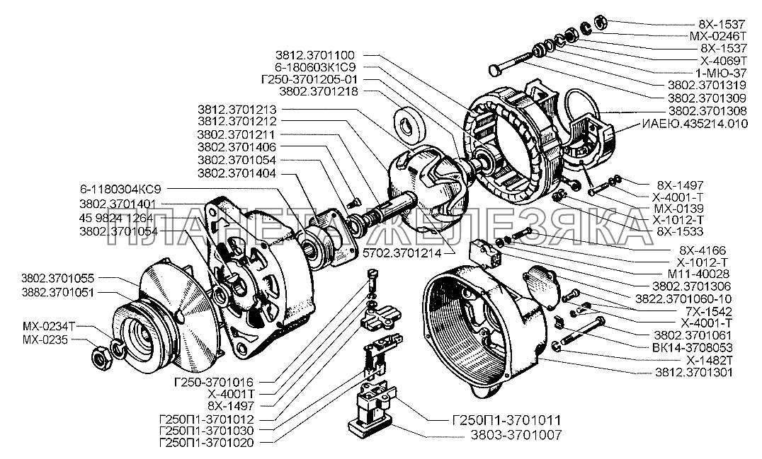 Генератор автобусов ЗИЛ-3250 и ЗИЛ-32501 ЗИЛ-5301 (2006)